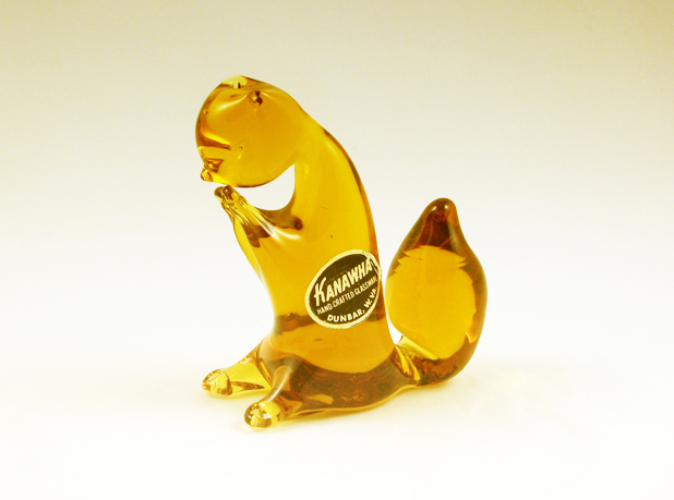 Squirrel Figurine by Kanawha Art Glass