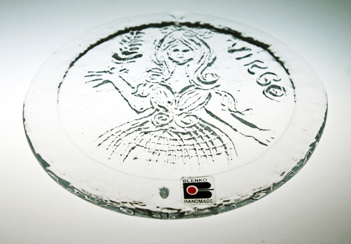 Lady Virgo Light Catcher Disc by Blenko Art Glass - Image 3