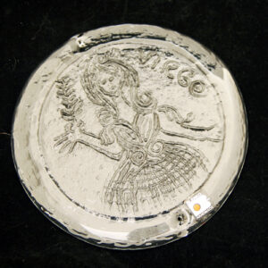 Lady Virgo Light Catcher Disc by Blenko Art Glass