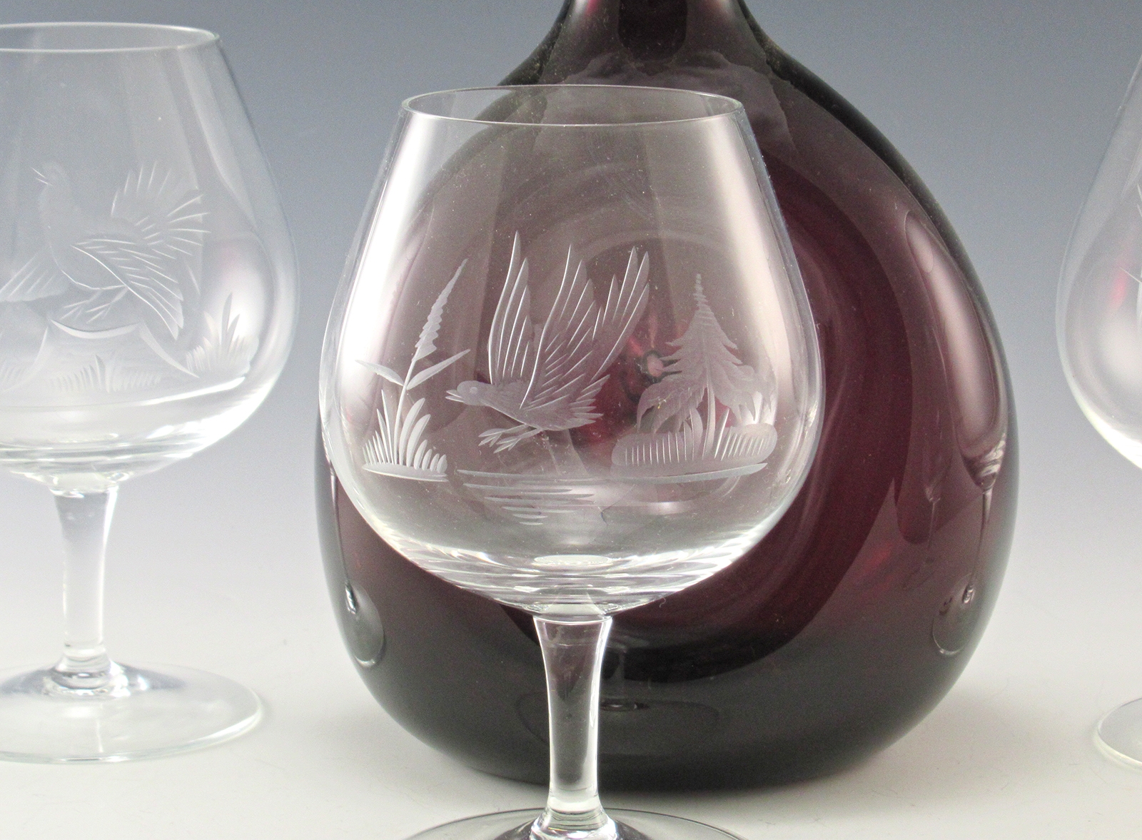 Rowland Ward Game Bird Crystal Oversize Brandy Snifter Set - Image 4