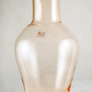 Large Blenko Art Glass Oriental Peach Vase