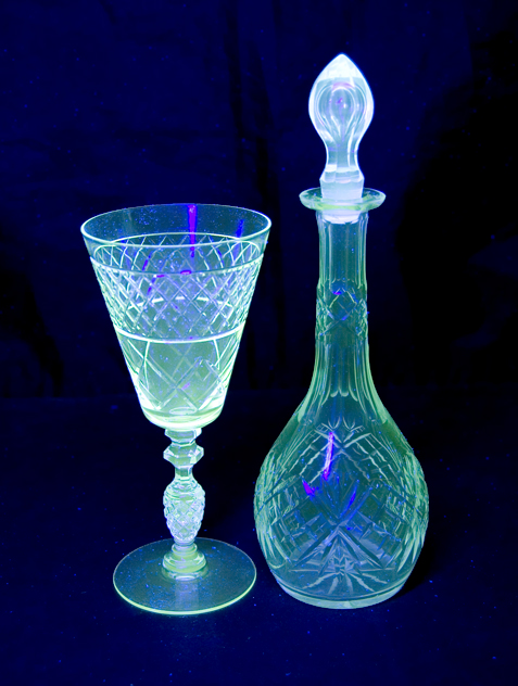 Large Vintage Fine Cut Crystal Water Goblet Pineapple Stem - Image 4