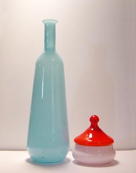 Italian Neapolitan Bottle Vase - Image 3