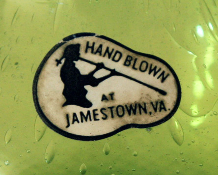 Jamestown Glass Full Size Table Jug with Original Sticker - Image 3