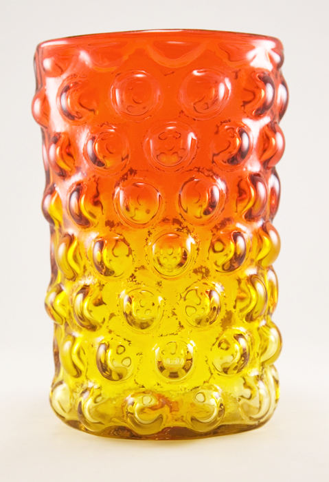 Vineyard Bubble Vase by Blenko Art Glass