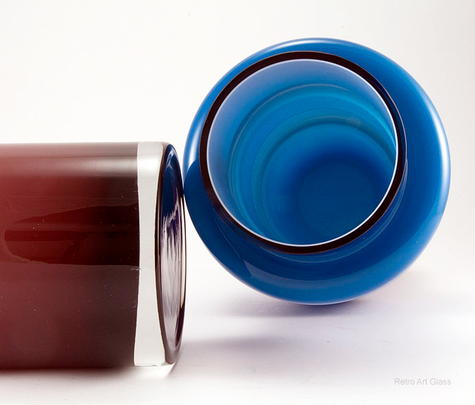 Large and Unique Mid-Century Modern Scandinavian Hoop Vase Set - Image 2