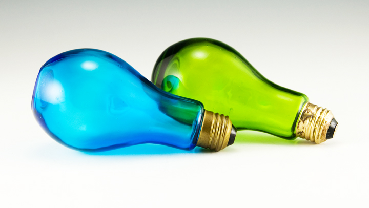 Hippy Era Light Bulb Shaker Bottles Made in 1969 - Image 2