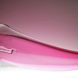 Magnificent Blown Cranberry Glass Fish