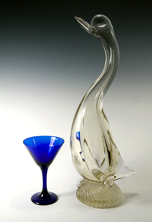 Massive Murano Art Glass Duck Weighs 13 Lbs