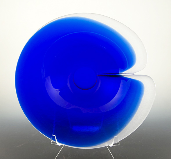 Mats Jonasson Blue Magic Clam Shell Bowl