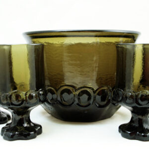 Medieval Decor Franciscan Madeira Ice Bucket and Goblet Set