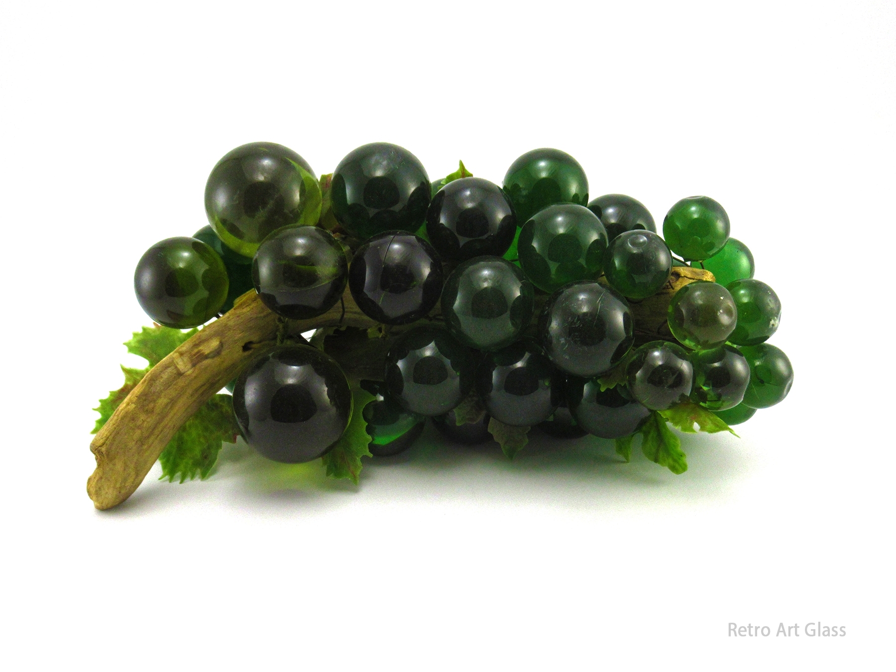 Huge Mid-Century Modern Home Decor Giant Green Grape Driftwood Log - Image 2