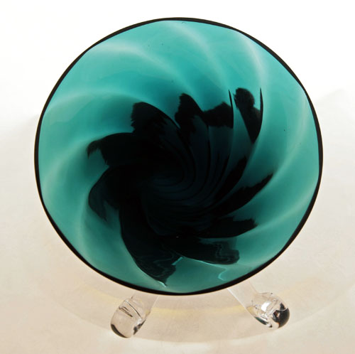 Spiral Optic Crystal Cornucopia by Tiffin Glass - Image 3