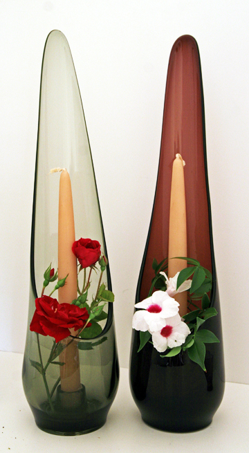 Swedish Modern Decor Tall Candle Holder Set - Image 3