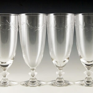 Elegant Mid-Century Tiffin Crystal Stemware Set in Dolores