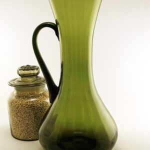 Big Blown Glass Pitcher Vase Mid-Century Italy