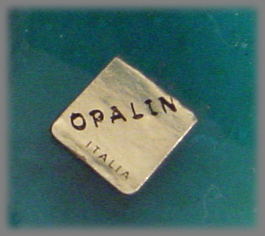 Mid-Century Italian Opaline Vase with Label - Image 4