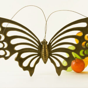 Brass Butterfly Mid-Century Mod Wall Decor