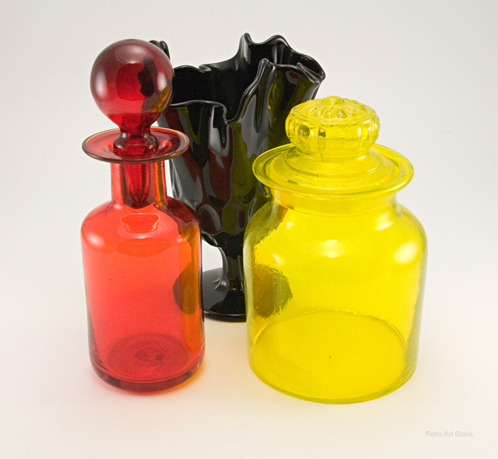Hippie Era Gumps Lemon Glass Canister - Image 5