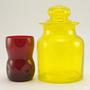 Hippie Era Gumps Lemon Glass Canister