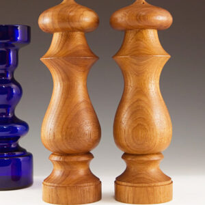 Mid-Century Modern Turned Wood Shakers
