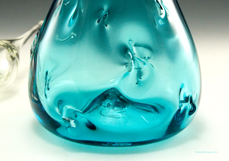Mid-Century Modern Decor Blown Glass Decanter - Image 4