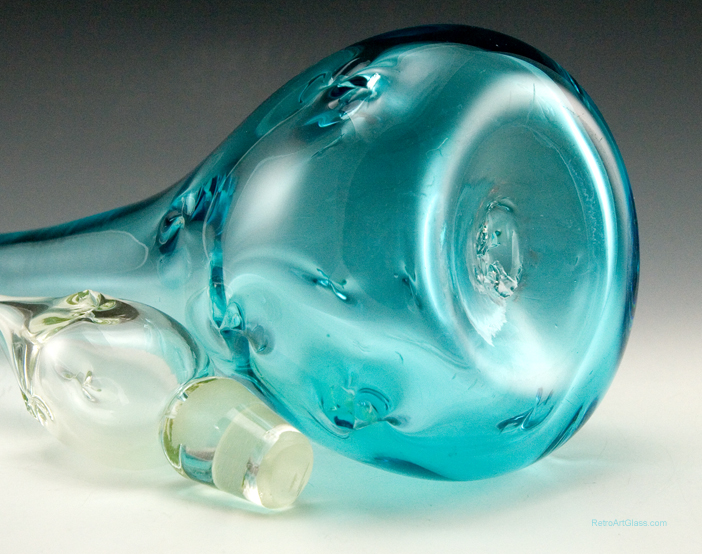 Mid-Century Modern Decor Blown Glass Decanter - Image 3