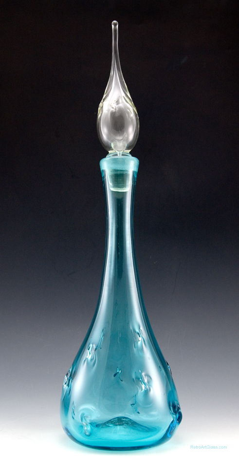 Mid-Century Modern Decor Blown Glass Decanter - Image 5