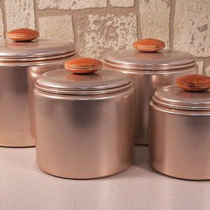Mirro Aluminum Canister Set in Wonderful Condition 1950