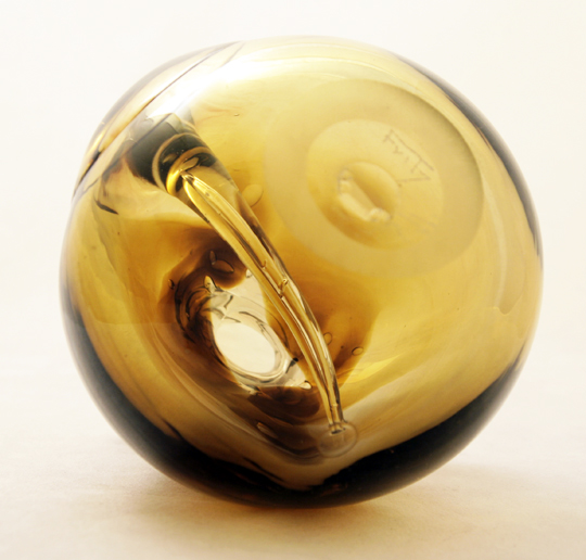 Modernist Art Glass Whirlpool Vase by Robert Fritz - Image 2