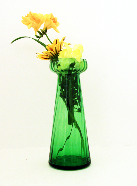 Monk Shaped Blown Hyacinth-Bulb Vase
