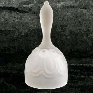 Moon and Star Satin Glass Bell