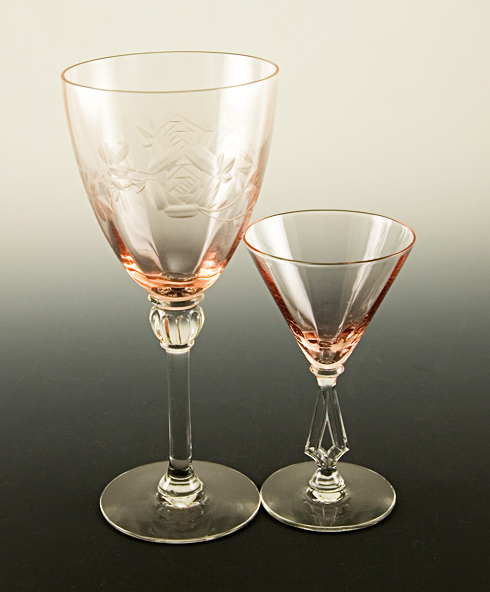 Art Deco Stemware Art Moderne Set of 4 by Morgantown - Image 3