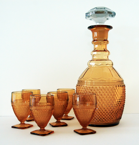 Mount Vernon Cambridge Glass Decanter Set