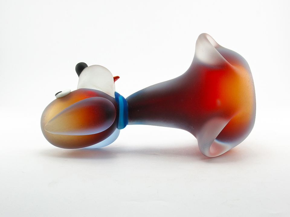 Large Art Glass Dog Clown by Giuliano for Murano Vetraria - Image 5