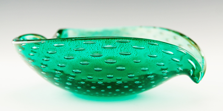 Leaf Bowl by Seguso 1950s Murano Art Glass