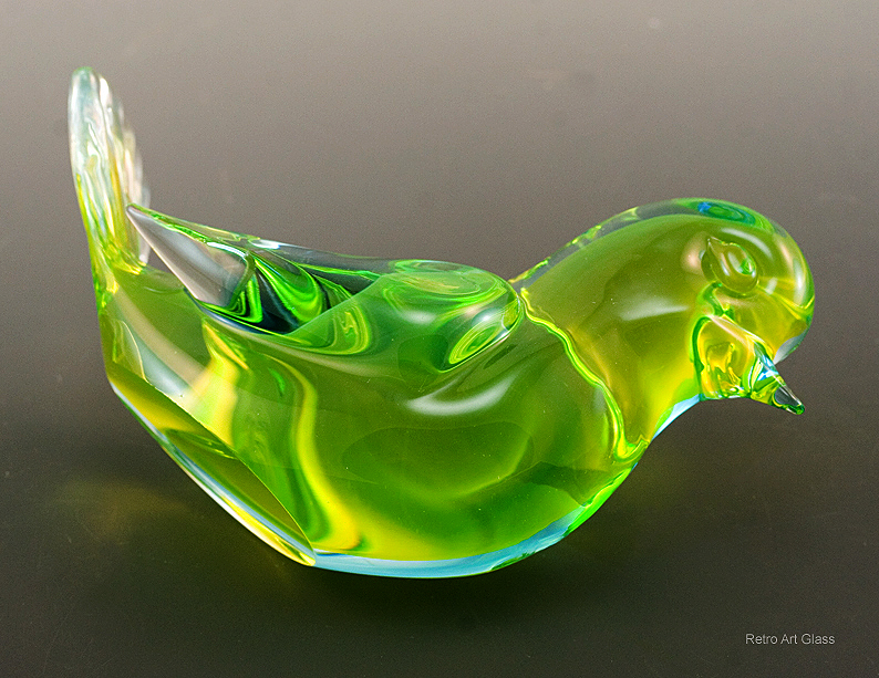 Murano Glass Figurines Gold Fish and Bird - Image 3