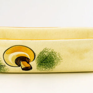 Mushroom Kitchen Decor Signed X Pottery Loaf Pan