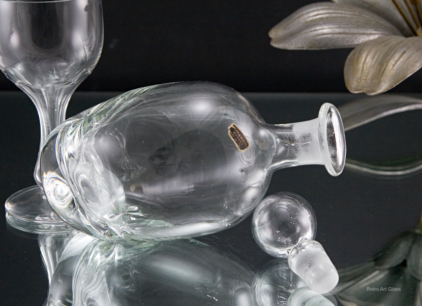 Nason & Moretti Blown Crystal Pinch Decanter - Image 4