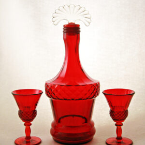 New Martinsville Art Deco Decanter Set