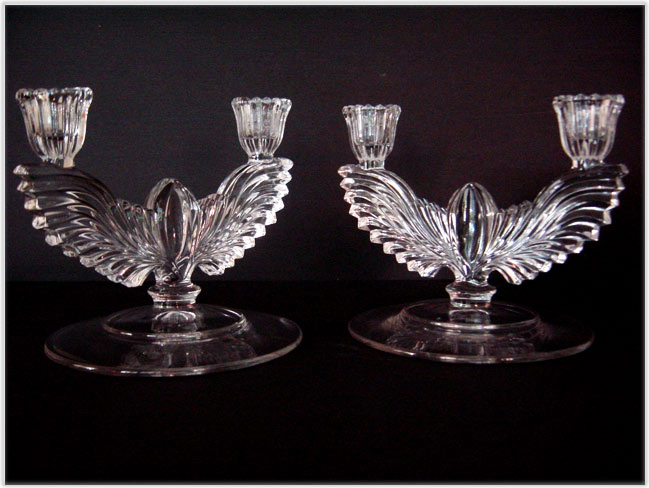 Winged Candelabra Set by New Martinsville