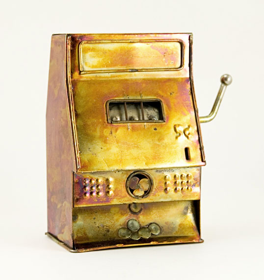 Vintage Music Box One Arm Bandit Luck Be A Lady
