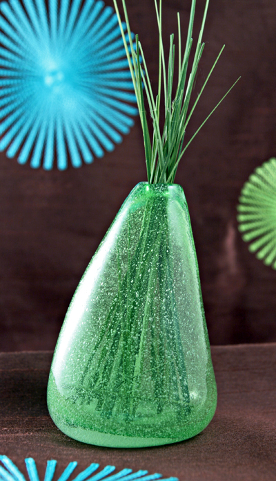 Organic Hand-Blown Glass Foaming Bubbles Vase