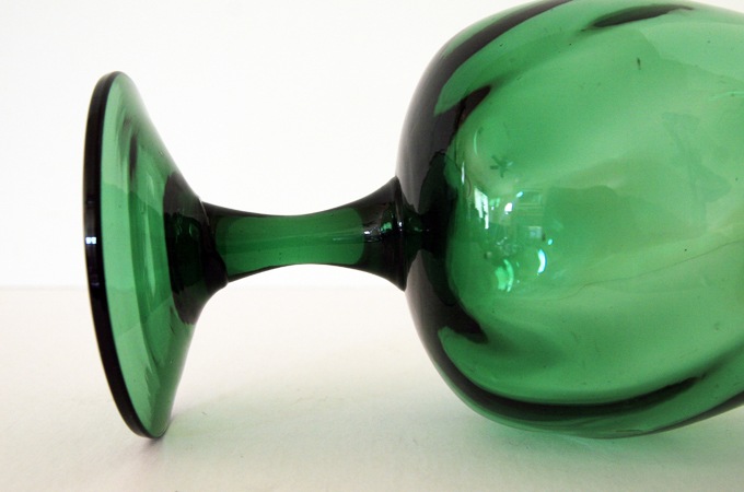 Oversized Blown Glass Brandy Snifter Vase - Image 3