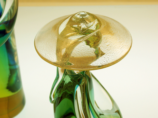 Italian Sommerso Glass Oriental People - Image 2