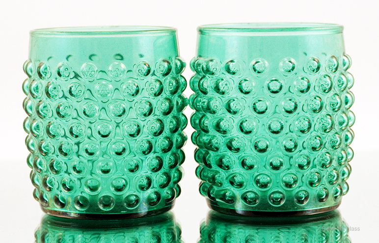 Retro Modern Hobnail Mold Blown Tumblers