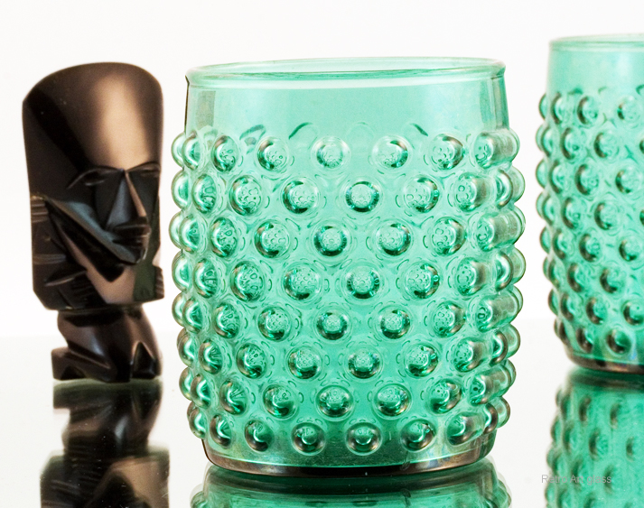Retro Modern Hobnail Mold Blown Tumblers - Image 2