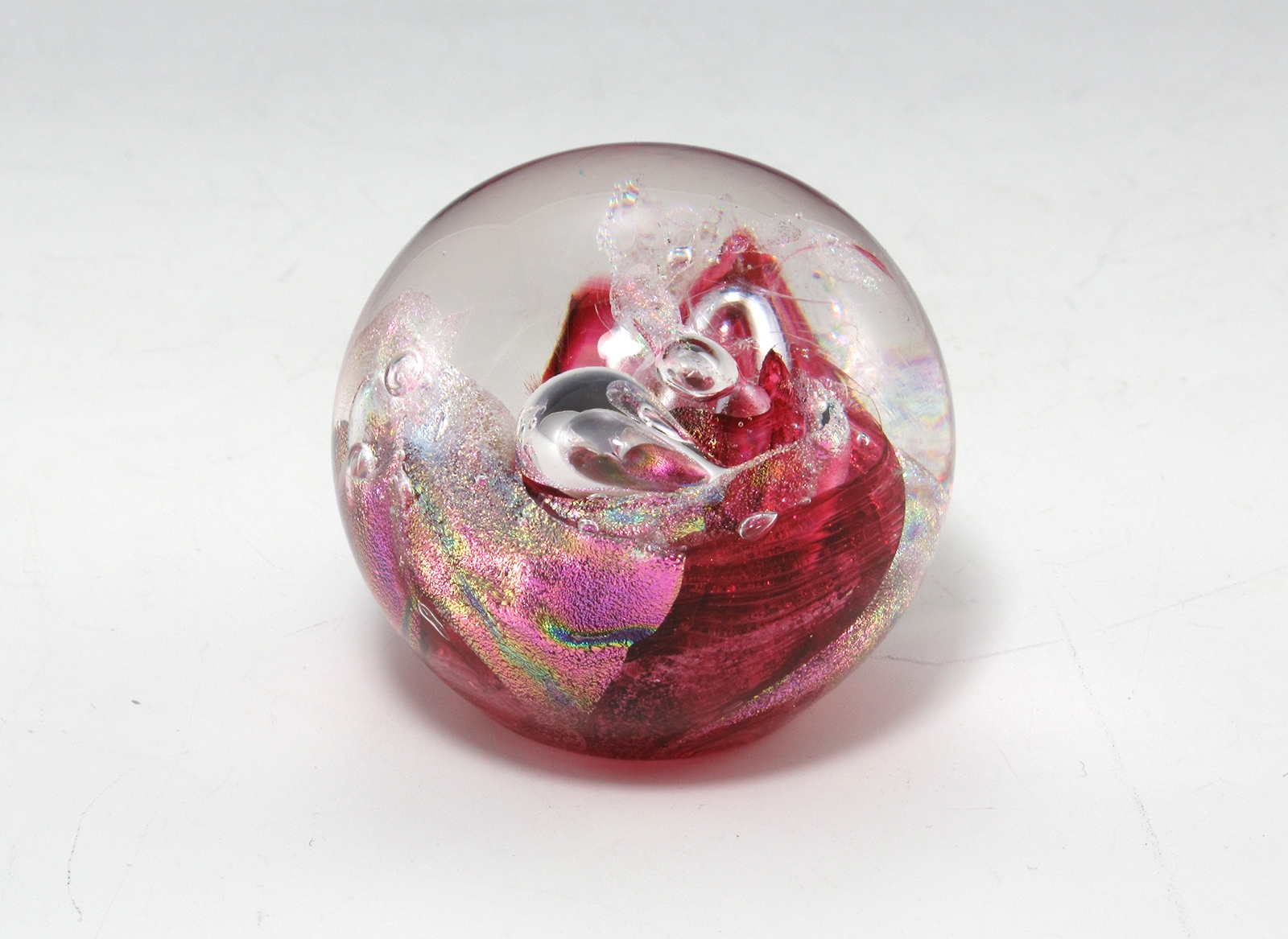 Vintage Dichroic Art Glass Paperweight Breckenridge Artist - Image 2