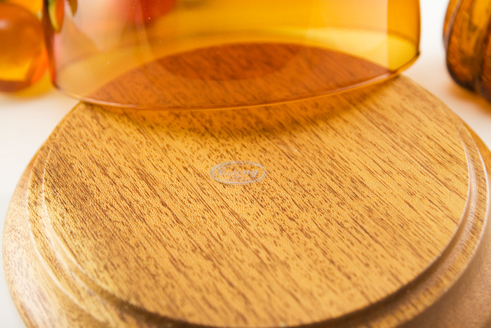 Large Retro Modern Italian Glass Domed Server - Image 4