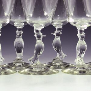 Morgantown Cocktail Stemware Old Crow 1950s Set 6